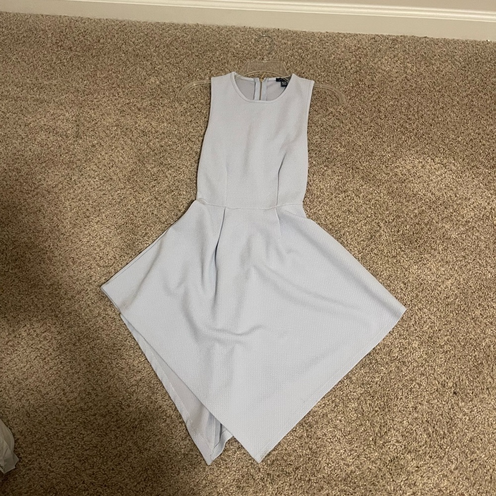 Sleeveless Baby Blue Dress